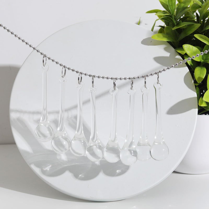 LONGWIN 20pcs 3inch Crystal Teardrop Chandelier Pendant Parts Wedding Party Christmas Tree Decorations Ornaments - Image 5